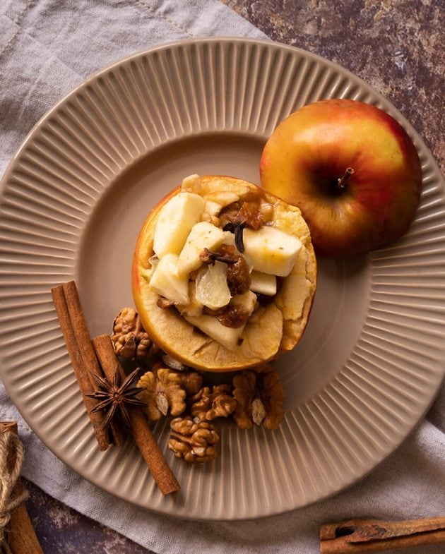 Pommes farcies aux fruits secs